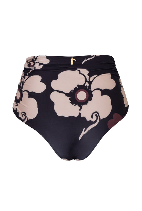 Victoria Vintage Bottom / Black Maxi Flowers - Nude